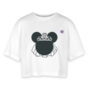 Women’s Oversized Cropped T-Shirt - Minnie bride Tiara | 100% cotton